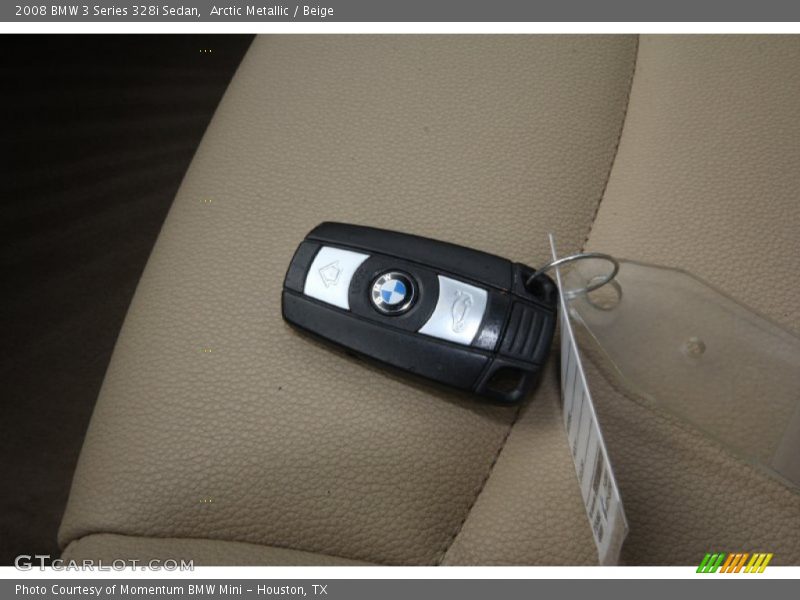Arctic Metallic / Beige 2008 BMW 3 Series 328i Sedan