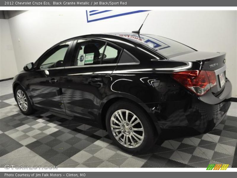 Black Granite Metallic / Jet Black/Sport Red 2012 Chevrolet Cruze Eco