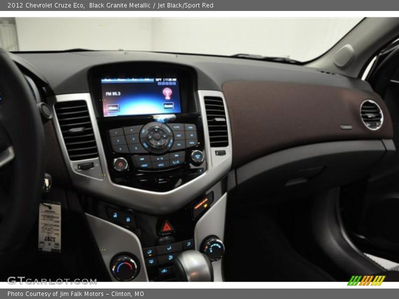 Black Granite Metallic / Jet Black/Sport Red 2012 Chevrolet Cruze Eco