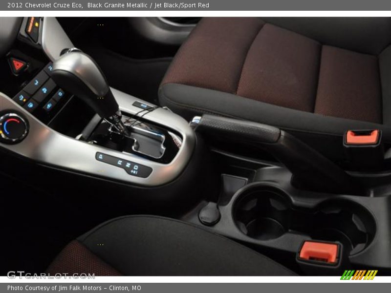 Black Granite Metallic / Jet Black/Sport Red 2012 Chevrolet Cruze Eco