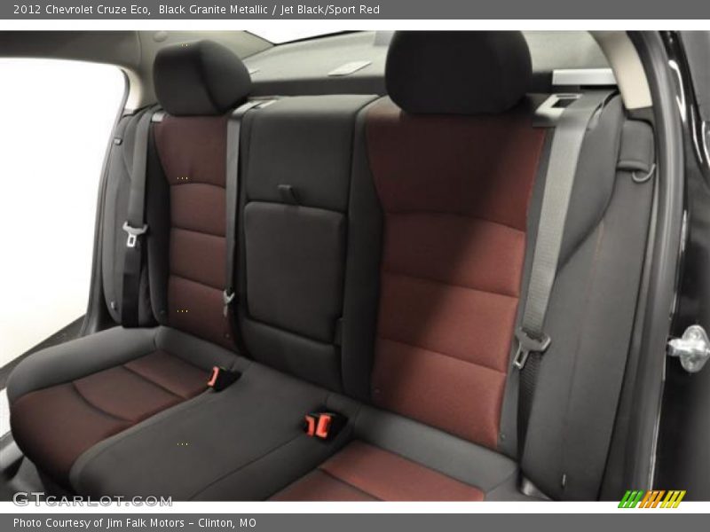 Black Granite Metallic / Jet Black/Sport Red 2012 Chevrolet Cruze Eco