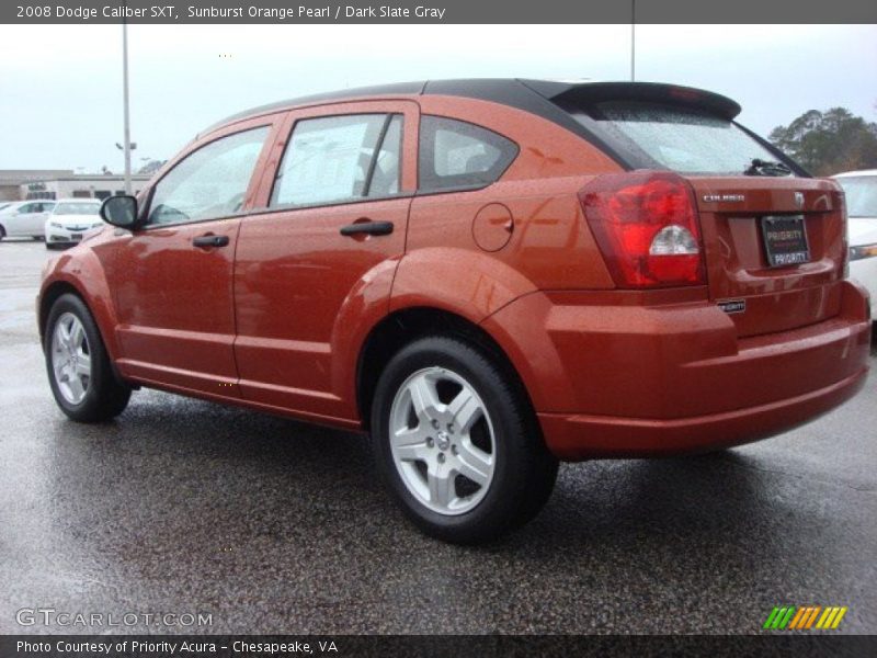 Sunburst Orange Pearl / Dark Slate Gray 2008 Dodge Caliber SXT