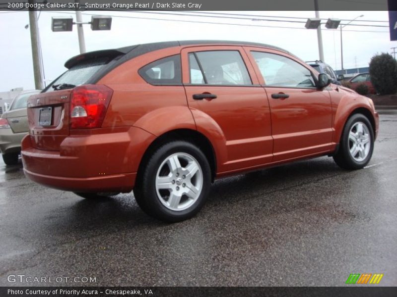 Sunburst Orange Pearl / Dark Slate Gray 2008 Dodge Caliber SXT