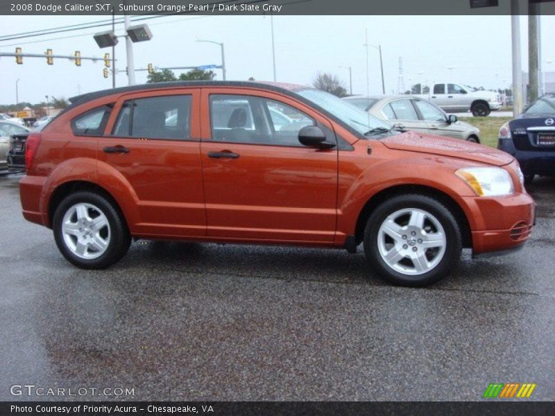 Sunburst Orange Pearl / Dark Slate Gray 2008 Dodge Caliber SXT