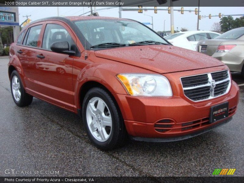 Sunburst Orange Pearl / Dark Slate Gray 2008 Dodge Caliber SXT