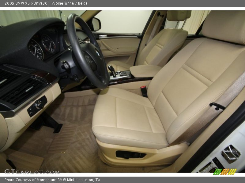 Alpine White / Beige 2009 BMW X5 xDrive30i