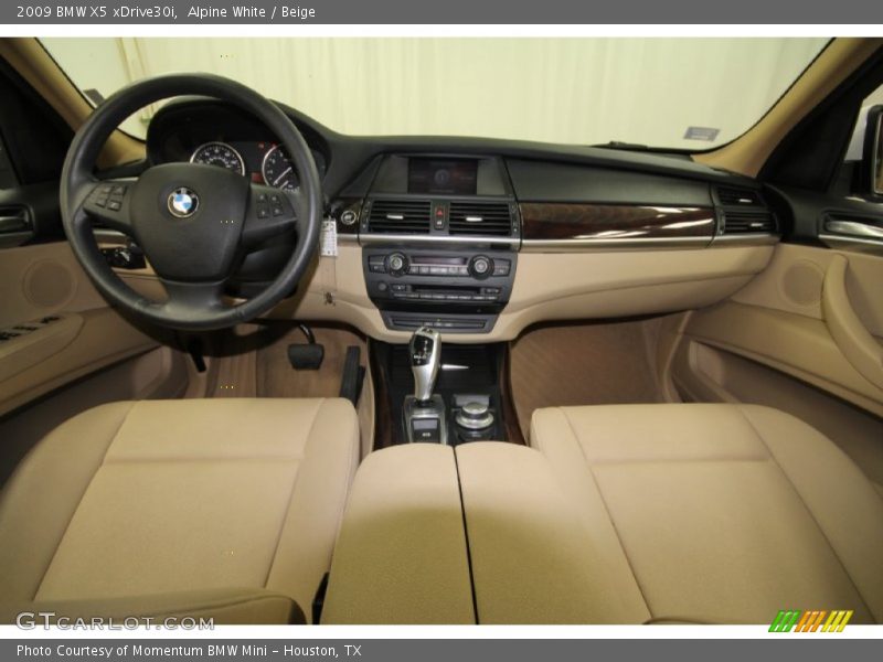 Alpine White / Beige 2009 BMW X5 xDrive30i