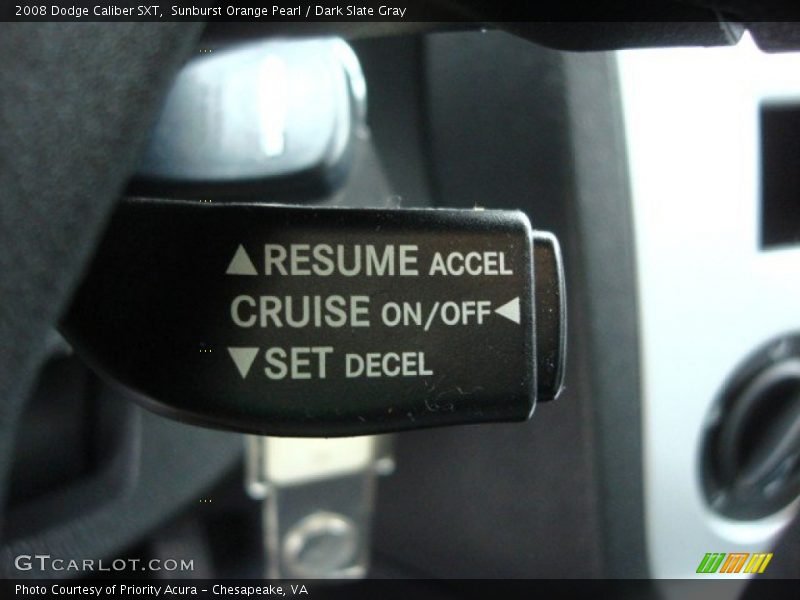 Sunburst Orange Pearl / Dark Slate Gray 2008 Dodge Caliber SXT