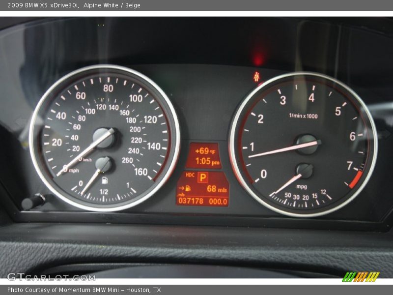 Alpine White / Beige 2009 BMW X5 xDrive30i