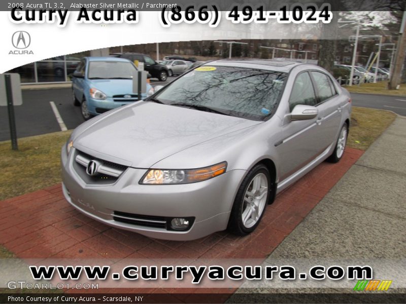 Alabaster Silver Metallic / Parchment 2008 Acura TL 3.2