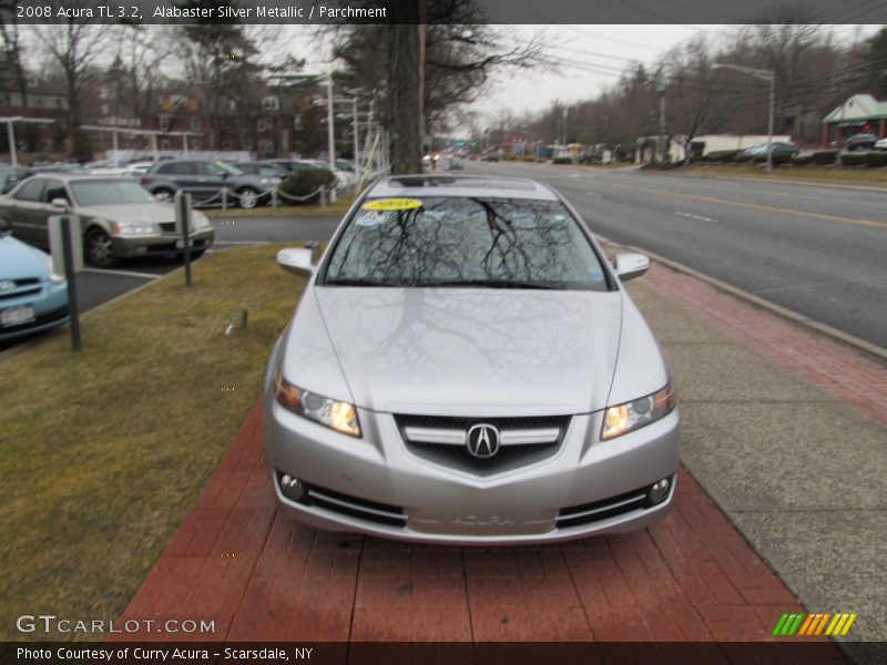 Alabaster Silver Metallic / Parchment 2008 Acura TL 3.2