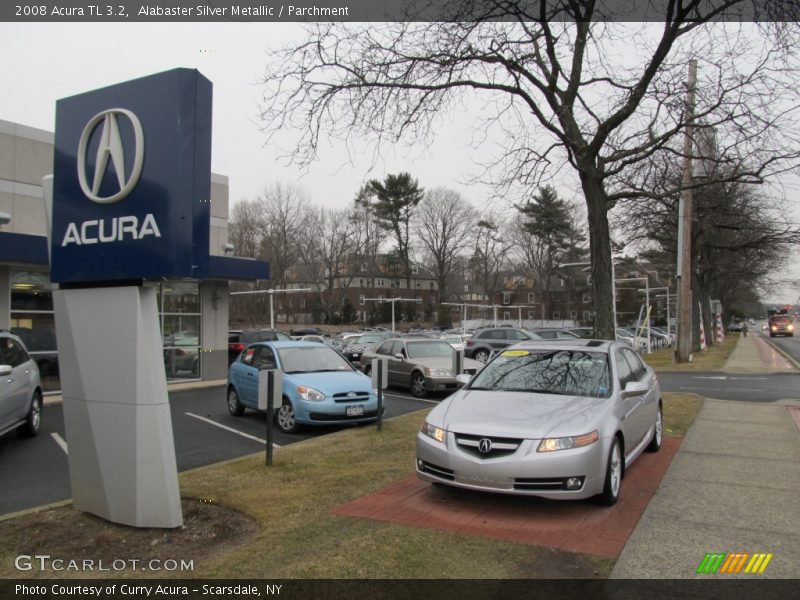 Alabaster Silver Metallic / Parchment 2008 Acura TL 3.2