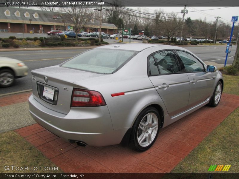 Alabaster Silver Metallic / Parchment 2008 Acura TL 3.2
