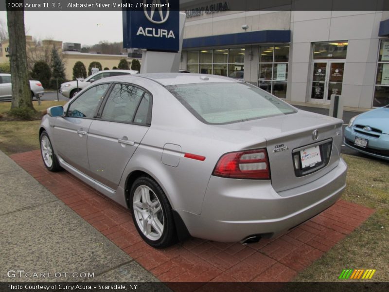 Alabaster Silver Metallic / Parchment 2008 Acura TL 3.2