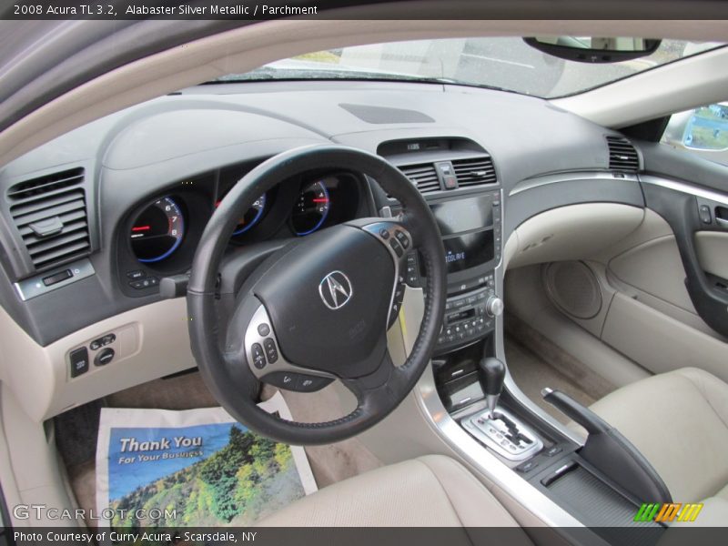 Alabaster Silver Metallic / Parchment 2008 Acura TL 3.2