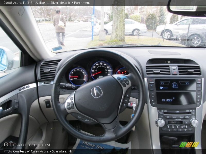 Alabaster Silver Metallic / Parchment 2008 Acura TL 3.2