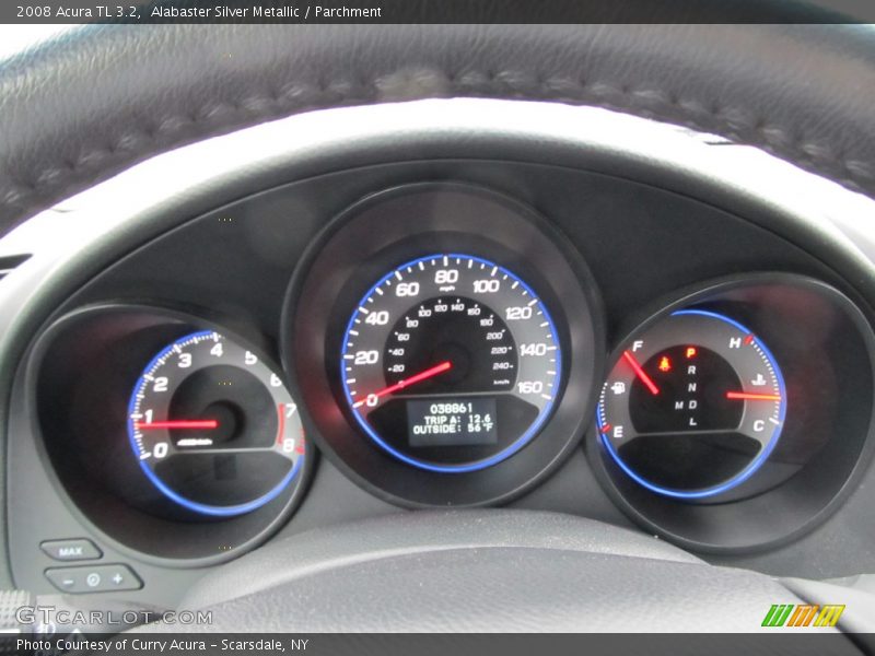 Alabaster Silver Metallic / Parchment 2008 Acura TL 3.2