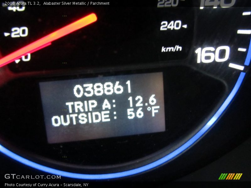 Alabaster Silver Metallic / Parchment 2008 Acura TL 3.2