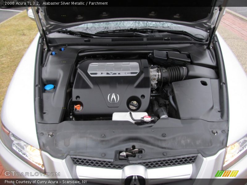 Alabaster Silver Metallic / Parchment 2008 Acura TL 3.2