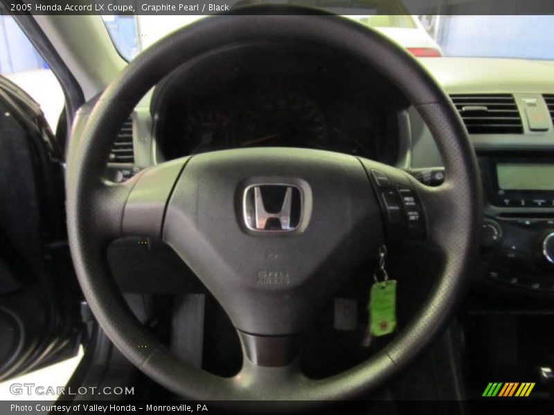 Graphite Pearl / Black 2005 Honda Accord LX Coupe