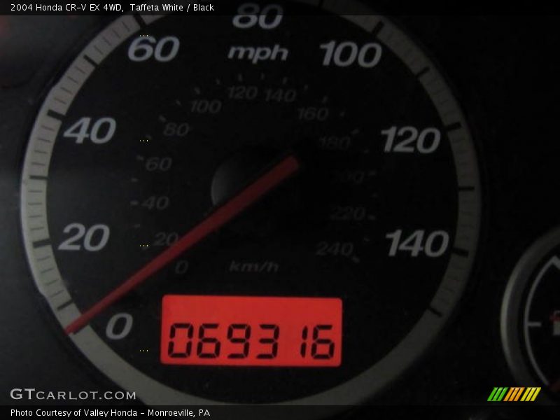 Taffeta White / Black 2004 Honda CR-V EX 4WD