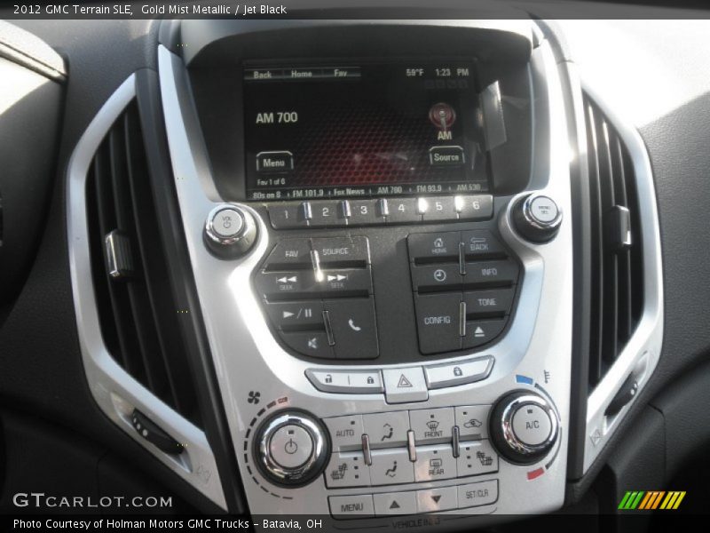 Gold Mist Metallic / Jet Black 2012 GMC Terrain SLE