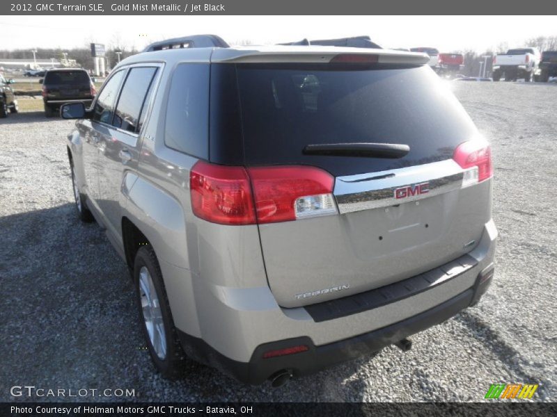 Gold Mist Metallic / Jet Black 2012 GMC Terrain SLE
