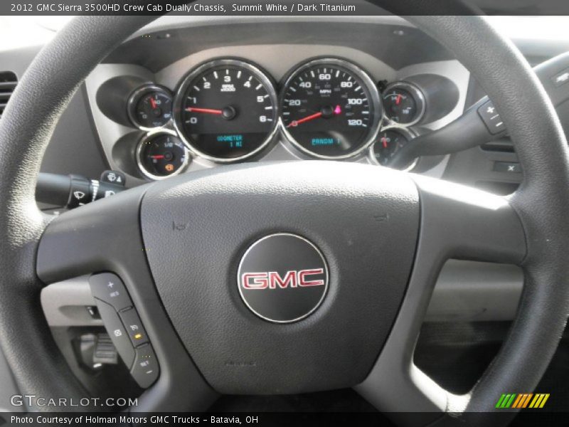 Summit White / Dark Titanium 2012 GMC Sierra 3500HD Crew Cab Dually Chassis