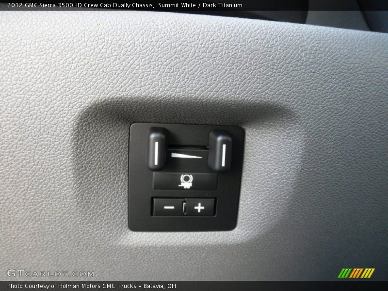 Summit White / Dark Titanium 2012 GMC Sierra 3500HD Crew Cab Dually Chassis