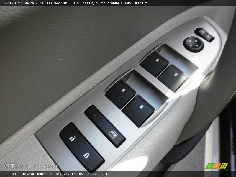 Summit White / Dark Titanium 2012 GMC Sierra 3500HD Crew Cab Dually Chassis