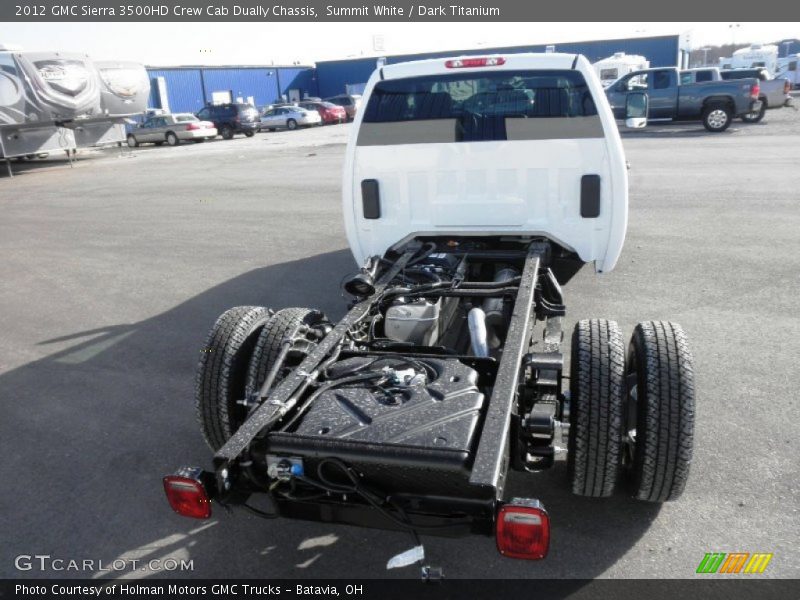 Summit White / Dark Titanium 2012 GMC Sierra 3500HD Crew Cab Dually Chassis