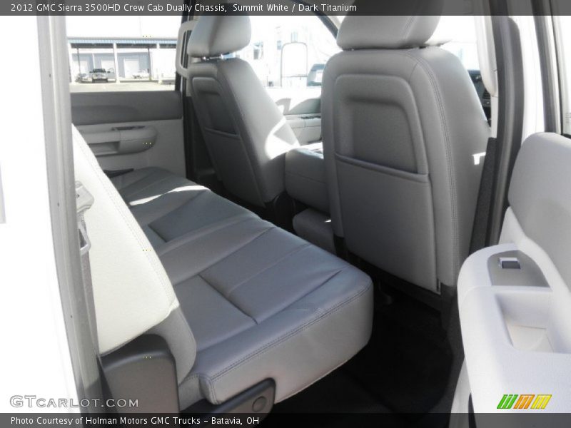 Summit White / Dark Titanium 2012 GMC Sierra 3500HD Crew Cab Dually Chassis