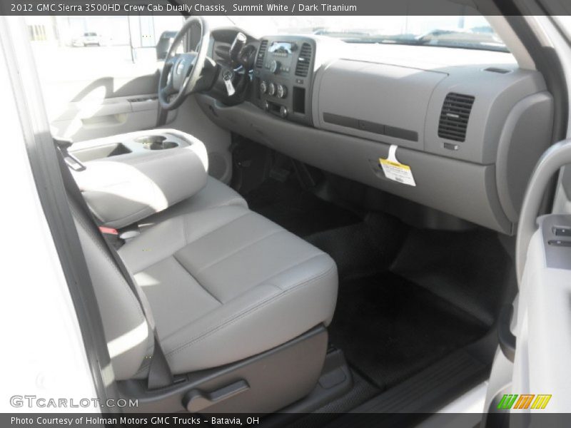 Summit White / Dark Titanium 2012 GMC Sierra 3500HD Crew Cab Dually Chassis