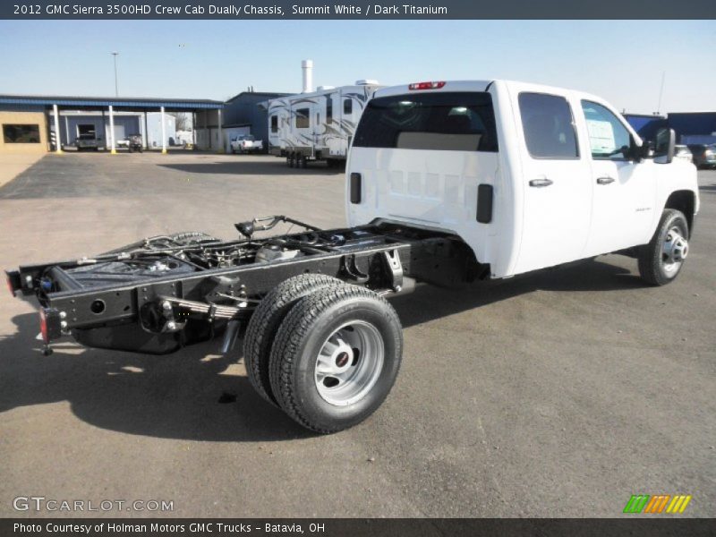  2012 Sierra 3500HD Crew Cab Dually Chassis Summit White