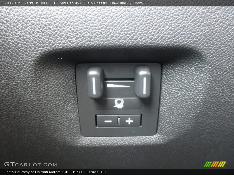 Onyx Black / Ebony 2012 GMC Sierra 3500HD SLE Crew Cab 4x4 Dually Chassis