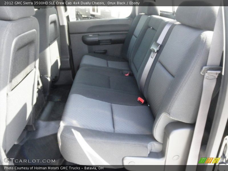 Onyx Black / Ebony 2012 GMC Sierra 3500HD SLE Crew Cab 4x4 Dually Chassis