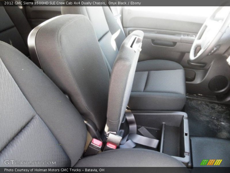 Onyx Black / Ebony 2012 GMC Sierra 3500HD SLE Crew Cab 4x4 Dually Chassis