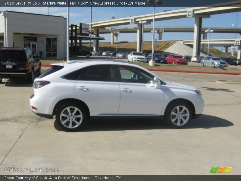 Starfire White Pearl / Light Gray/Espresso Birds-Eye Maple 2010 Lexus RX 350