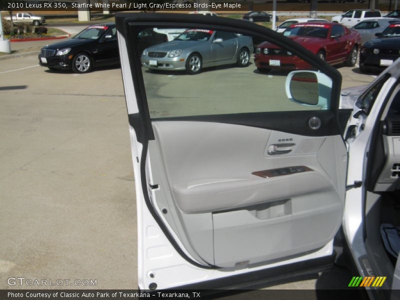 Starfire White Pearl / Light Gray/Espresso Birds-Eye Maple 2010 Lexus RX 350