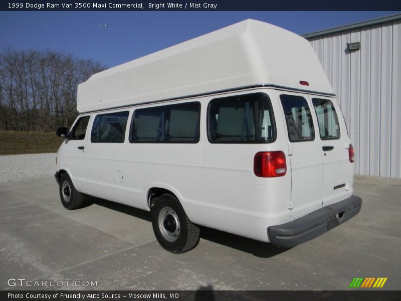 Bright White / Mist Gray 1999 Dodge Ram Van 3500 Maxi Commercial