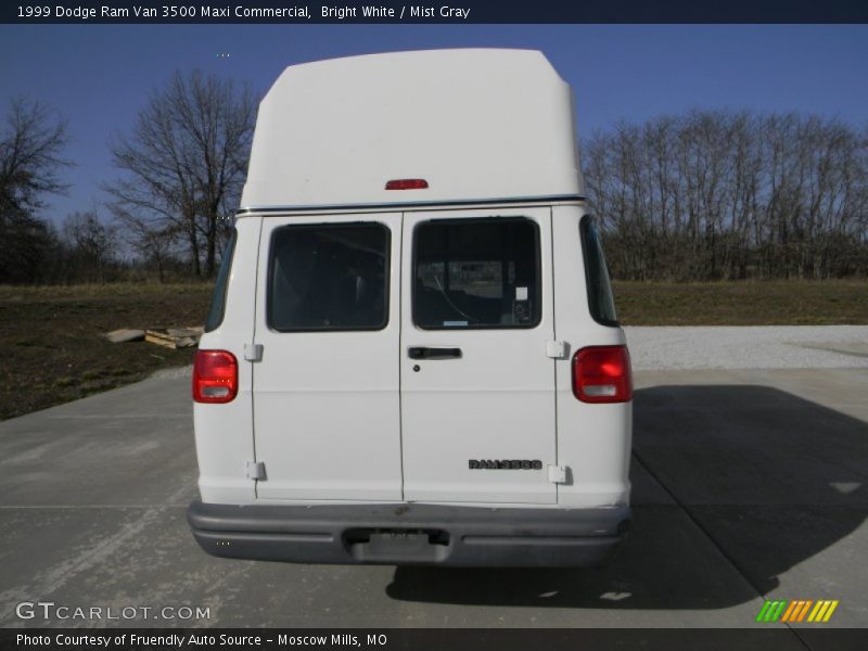 Bright White / Mist Gray 1999 Dodge Ram Van 3500 Maxi Commercial