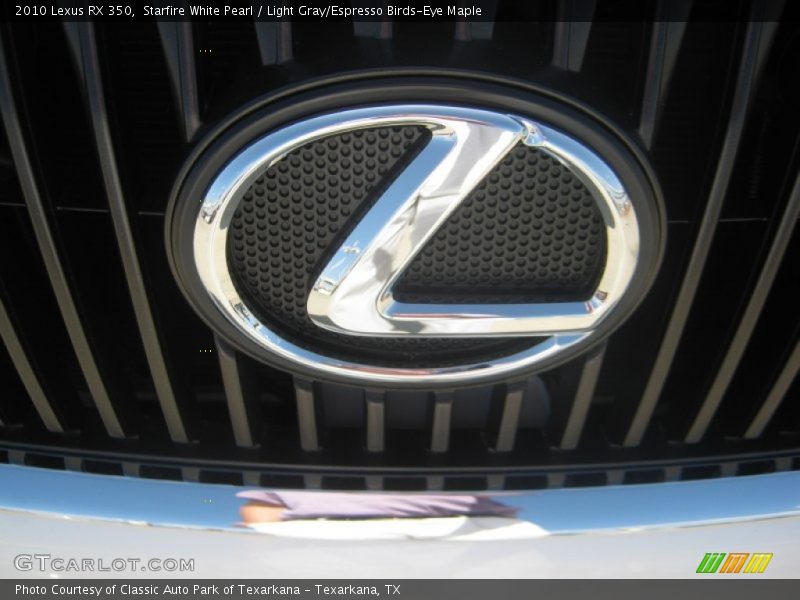 Starfire White Pearl / Light Gray/Espresso Birds-Eye Maple 2010 Lexus RX 350