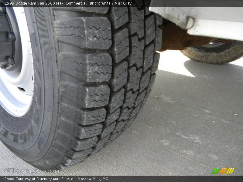Bright White / Mist Gray 1999 Dodge Ram Van 3500 Maxi Commercial