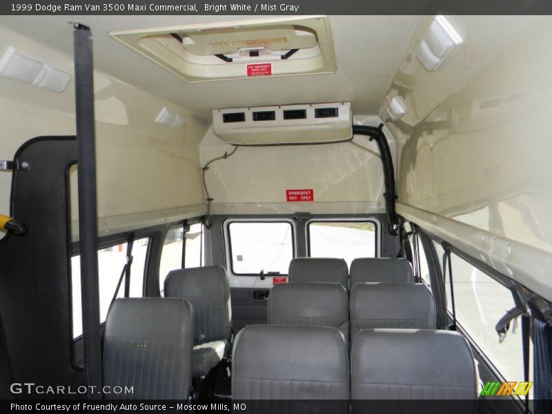 Bright White / Mist Gray 1999 Dodge Ram Van 3500 Maxi Commercial