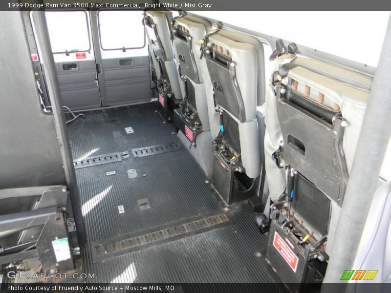 Bright White / Mist Gray 1999 Dodge Ram Van 3500 Maxi Commercial