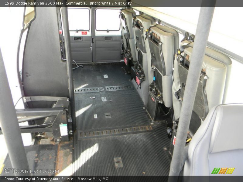 Bright White / Mist Gray 1999 Dodge Ram Van 3500 Maxi Commercial