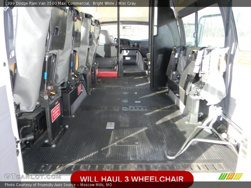 Bright White / Mist Gray 1999 Dodge Ram Van 3500 Maxi Commercial