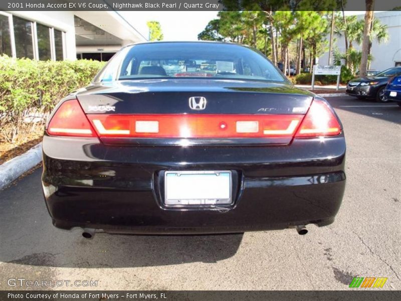 Nighthawk Black Pearl / Quartz Gray 2001 Honda Accord EX V6 Coupe