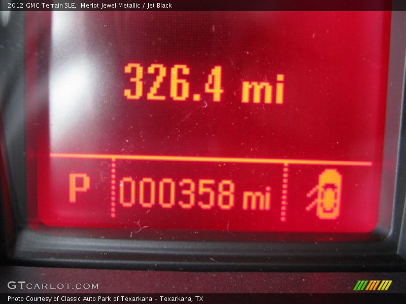 Merlot Jewel Metallic / Jet Black 2012 GMC Terrain SLE