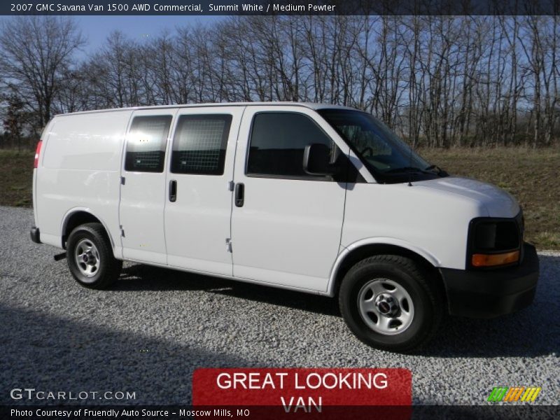 Summit White / Medium Pewter 2007 GMC Savana Van 1500 AWD Commercial